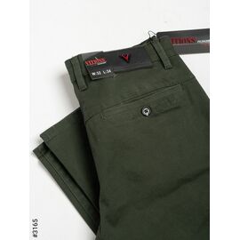 Чоловічі брюки 3165 khaki р.28-36 "God Baron" недорого оптом від прямого постачальника