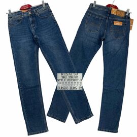 Фотография Джинсы мужские RS738DT-3 blue р.32-42 "God Baron" недорого оптом от прямого поставщика