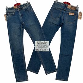 Фотография Джинсы мужские RS734DT-3 blue р.32-42 "God Baron" недорого оптом от прямого поставщика