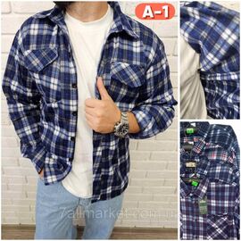 Фотография Рубашка мужская с длинным рукавом размер XL-5XL(3цв) "STELLA" недорого от прямого поставщика