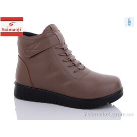 Фотография Ботинки женские стильные зима B01-8 (8 пар р.37-42) "Saimaoji" недорого оптом от прямого поставщика