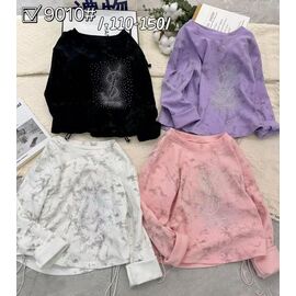 Фотография Свитер детский на девочку 9010 black р.5-9 "Фунтик" недорого оптом от прямого поставщика