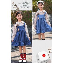 Плаття дитяче на дівчинку A3320 blue р.3-6 "Фунтик" недорого оптом від прямого постачальника