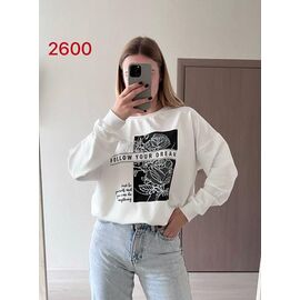 Фотография Свитер женский 2600 white р.46-52 "FSN" недорого оптом от прямого поставщика