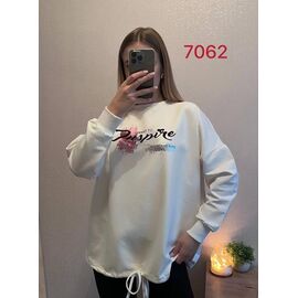 Светр жіночий 7062 white р.46-52 "FSN" недорого оптом від прямого постачальника