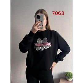 Светр жіночий 7063 black р.46-52 "FSN" недорого оптом від прямого постачальника