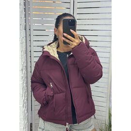 Куртка жіноча зимова AZ0163 wine р.M-XL "Annet" недорого оптом від прямого постачальника