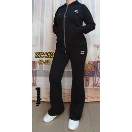 Костюм спортивний жіночий теплий AZ4452 black р.44-52 "Annet" недорого оптом від прямого постачальника