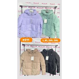 Куртка жіноча демісезонна LO611 purple р.L-3XL "Annet" недорого оптом від прямого постачальника