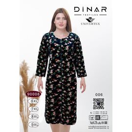 Халат жіночий DO9008-6 black р.6XL-9XL "Annet" недорого оптом від прямого постачальника