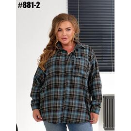 Сорочка жіноча 881-2 l.blue р.52-56 "ZLATA" недорого оптом від прямого постачальника