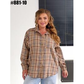 Фотография Рубашка женская 881-10 beige р.52-56 "ZLATA" недорого оптом от прямого поставщика