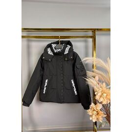 Куртка дитяча демісезонна на хлопчика 5870 black р.140-164 "Delfinka" недорого оптом від прямого постачальника