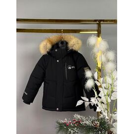 Курка дитяча зимова на хлопчика 602 black р.92-116 "Delfinka" недорого оптом від прямого постачальника