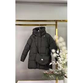 Курка дитяча зимова на дівчинку 66113 black р.134-158 "Delfinka" недорого оптом від прямого постачальника