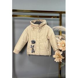 Фотография Куртка детская демисезонная на девочку 67 beige р.122-146 "Delfinka" недорого оптом от прямого поставщика