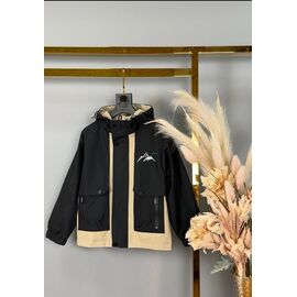 Фотография Куртка детская демисезонная на мальчика 8273 black р.120-160 "Delfinka" недорого оптом от прямого поставщика