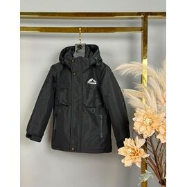 Фотография Куртка детская демисезонная на мальчика YY106 black р.104-128 "Delfinka" недорого оптом от прямого поставщика