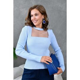 Светр жіночий 10800 l.blue р.42-46 "Karon" недорого оптом від прямого постачальника