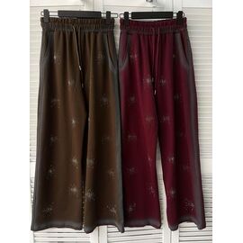 Фотография Штаны спортивные женские 7217-1 wine р.S-L "Karon" недорого оптом от прямого поставщика