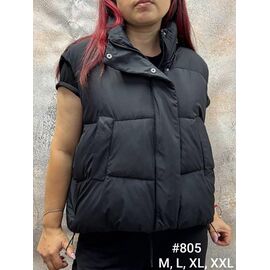 Жилетка жіноча 805 black р.M-2XL "Kosta" недорого оптом від прямого постачальника
