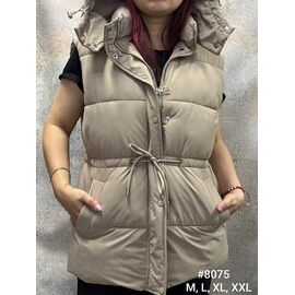 Жилетка жіноча 8075 beige р.M-2XL "Kosta" недорого оптом від прямого постачальника
