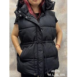 Жилетка жіноча 8075 black р.M-2XL "Kosta" недорого оптом від прямого постачальника