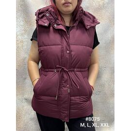 Жилетка жіноча 8075 wine р.M-2XL "Kosta" недорого оптом від прямого постачальника