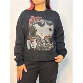 Светр жіночий 923 black р.42-48 "Kosta" недорого оптом від прямого постачальника