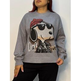 Светр жіночий 923 grey р.42-48 "Kosta" недорого оптом від прямого постачальника