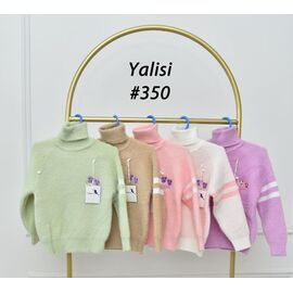 Фотография Свитер детский на девочку 350 lilac р.110-150 "Yalisi" недорого оптом от прямого поставщика