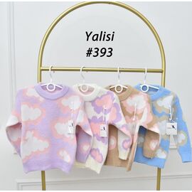 Светер Дитячий на дівчинку 393 l.blue р.110-150 "Yalisi" недорого оптом від прямого постачальника