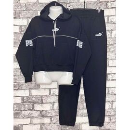 Костюм спортивний жіночий теплий E385 black р.44-52 "Essa" недорого оптом від прямого постачальника