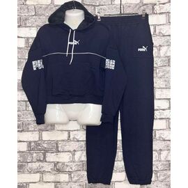 Костюм спортивний жіночий теплий E390 navy р.44-52 "Essa" недорого оптом від прямого постачальника