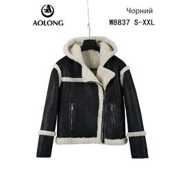 Куртка жіноча зимова W8837 black р.S-2XL "Immei" недорого оптом від прямого постачальника