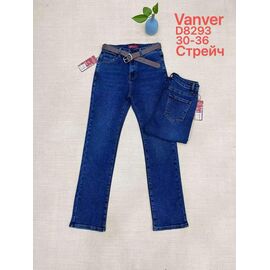 Джинси жіночі D8293 blue р.30-36 "Vanver" недорого оптом від прямого постачальника