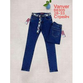 Джинси жіночі B8305 blue р.28-33 "Vanver" недорого оптом від прямого постачальника