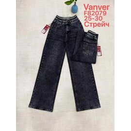 Фотография Джинсы женские F82079 black р.25-30 "Vanver" недорого оптом от прямого поставщика