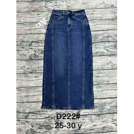 Фотография Юбка женская D222 blue р.25-30 "DKNSEL" недорого оптом от прямого поставщика