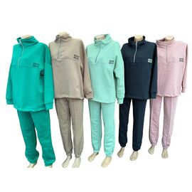 Фотография Костюм спортивный женский тёплый E411 beige р.44-50 "Essa" недорого оптом от прямого поставщика