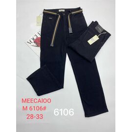 Джинси жіночі M6106 black р.28-33 "Leen" недорого оптом від прямого постачальника