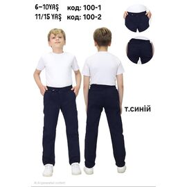 Штани дитячі на хлопчика 100-1 navy р.6-10 "MMZ" недорого оптом від прямого постачальника