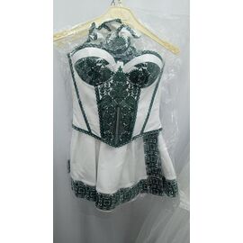 Фотография Платье летнее женское 681 white-green р.36-38 "Odis" недорого оптом от прямого поставщика