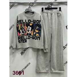 Костюм спортивний жіночий теплий 3691 l.grey р.S-L "Met&March" недорого оптом від прямого постачальника