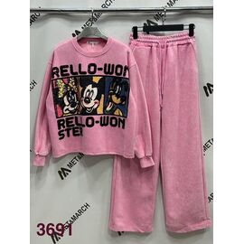 Костюм спортивний жіночий теплий 3691 l.pink р.S-L "Met&March" недорого оптом від прямого постачальника