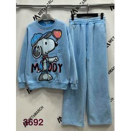 Костюм спортивний жіночий теплий 3692 l.blue р.S-L "Met&March" недорого оптом від прямого постачальника