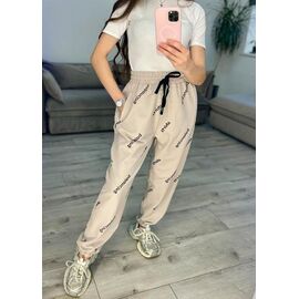 Штани спортивні жіночі 321 beige р.42-48 "VLADISLAVA" недорого оптом від прямого постачальника