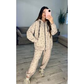 Костюм спортивний жіночий теплий 606 beige р.42-48 "VLADISLAVA" недорого оптом від прямого постачальника
