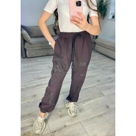 Фотография Штаны спортивные женские 611 brown р.42-48 "VLADISLAVA" недорого оптом от прямого поставщика