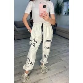 Фотография Штаны спортивные женские 611 white р.42-48 "VLADISLAVA" недорого оптом от прямого поставщика